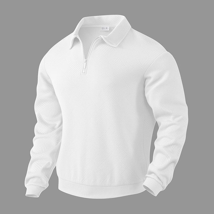 Men's structured troyer with half zip and standing collar StylebySassy