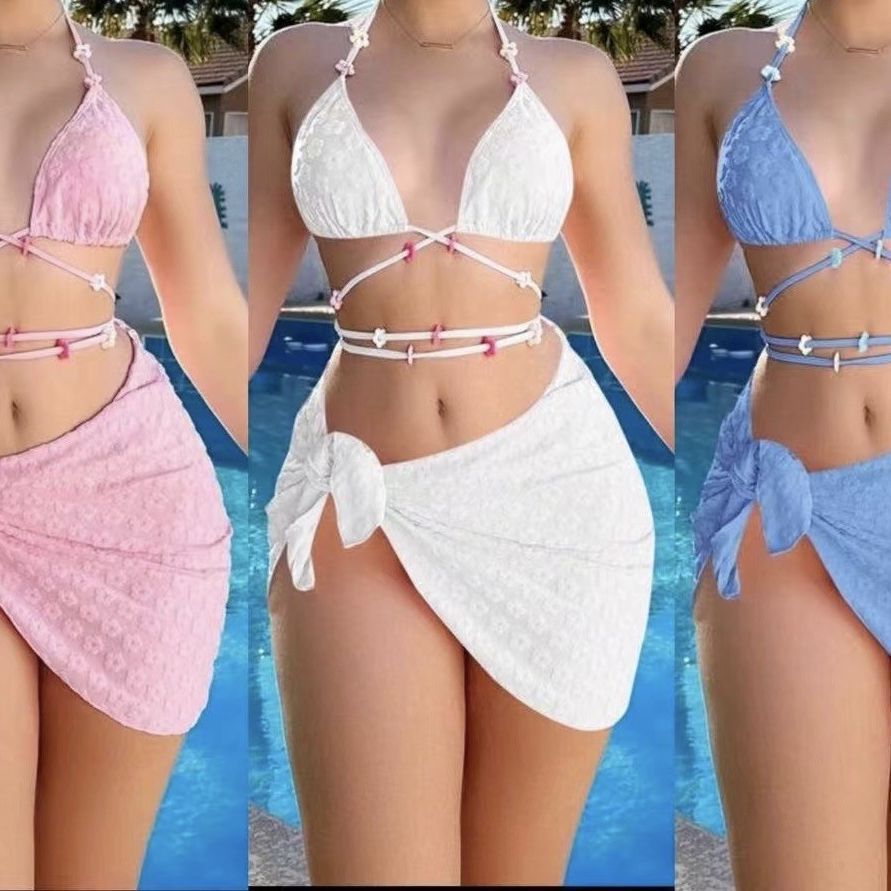 Women’s Bikini Set with Innovative Wrap Skirt StylebySassy