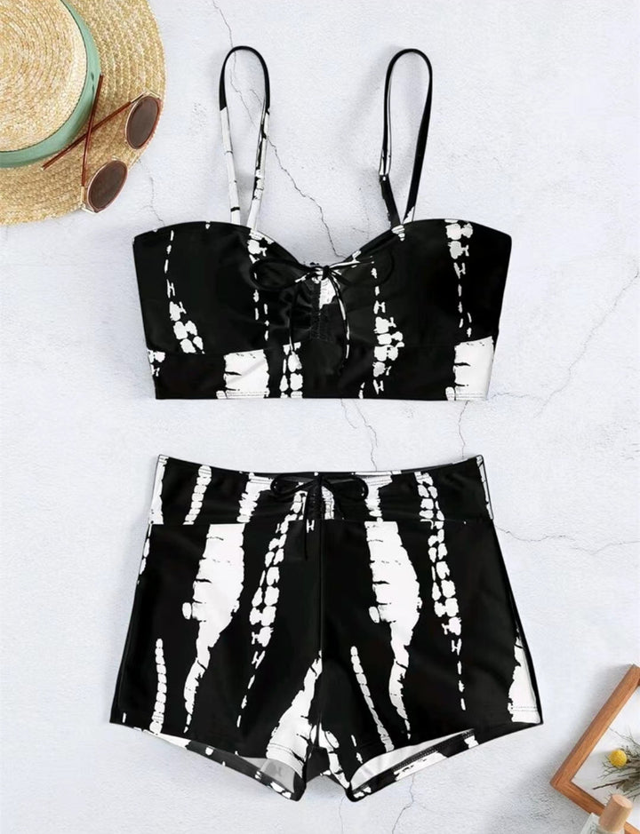 Women Two-Piece Swimwear Set with Playful Knot Design StylebySassy
