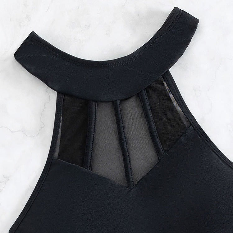 Women's one-piece swimsuit with modern transparent inserts StylebySassy