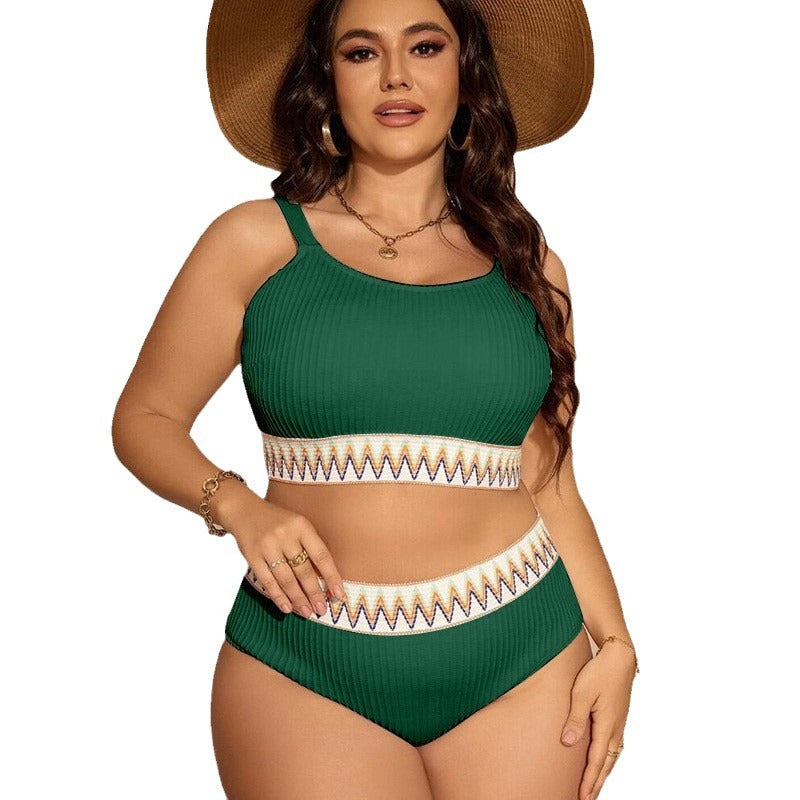 Women’s Sporty Bikini Set with High Waist and Elastic Band StylebySassy