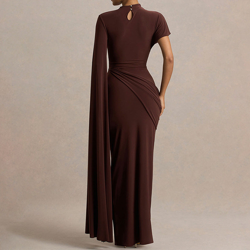Women Elegant Dress with Unique Draping Design StylebySassy