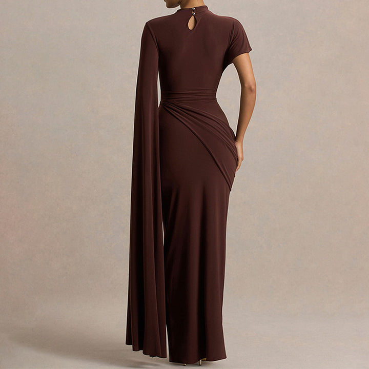 Women Elegant Dress with Unique Draping Design StylebySassy
