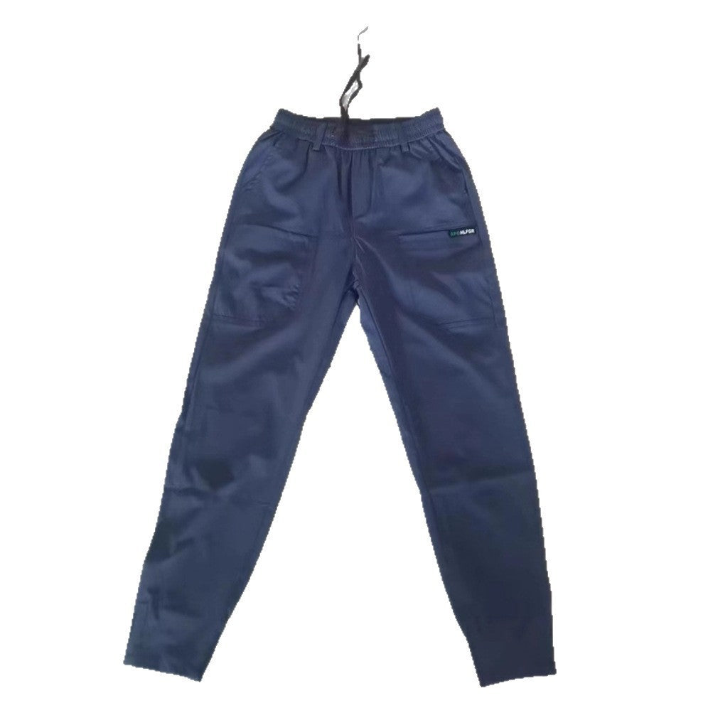 Men's sporty cargo jogger pants with elastic waistband, drawstring, and tapered leg hem StylebySassy