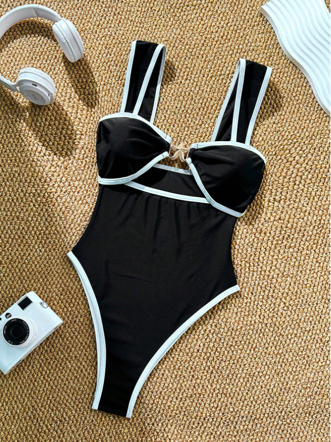 Women’s one-piece swimsuit with elegant cut and adjustable straps StylebySassy