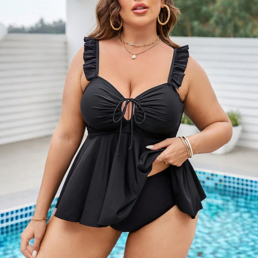Women's swimsuit top with playful ruffle details StylebySassy
