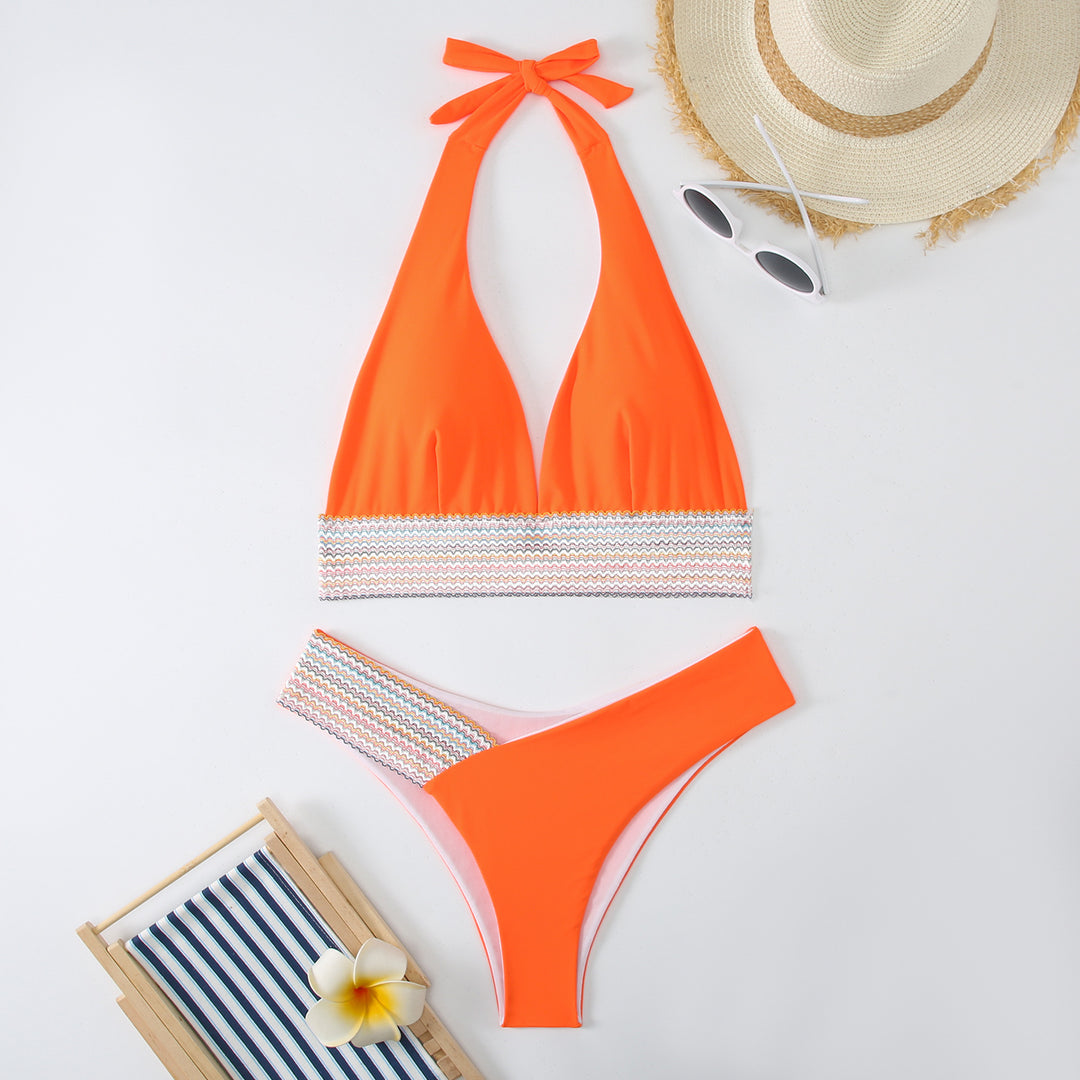 Women Triangle Bikini Set with stylish wrap band StylebySassy