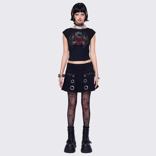 Ladies Stylish Skirt with Trendy Eyelets StylebySassy