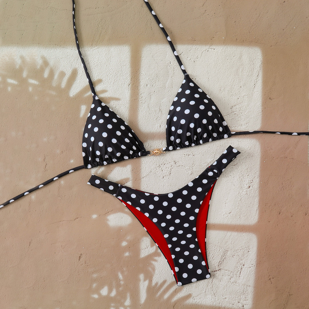 Ladies Designer Bikini with Leopard Print and Elaborate Details StylebySassy