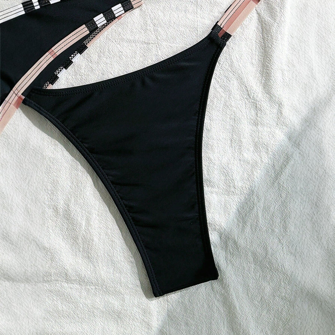 Women's triangle bikini with texture and fashionable accents StylebySassy