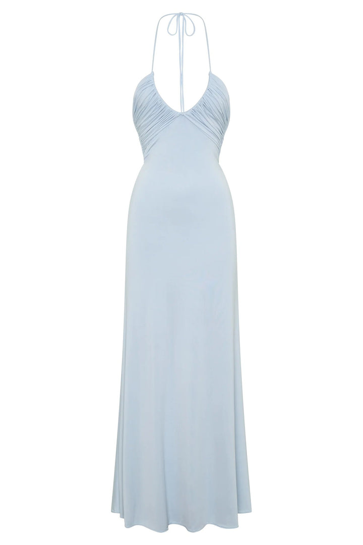 Women's maxi dress with sophisticated draping StylebySassy