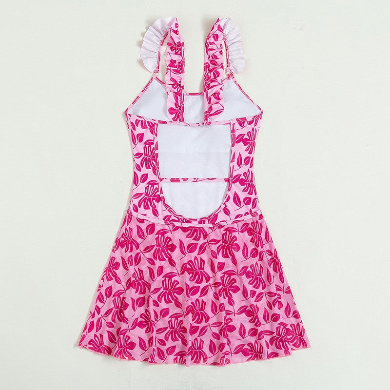 Ladies swimsuit with playful ruffle details StylebySassy