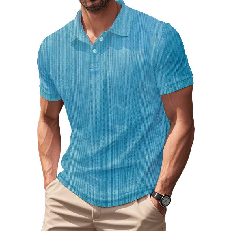 Men's Breathable Polo Shirt made from Cotton Blend with Slim Fit StylebySassy