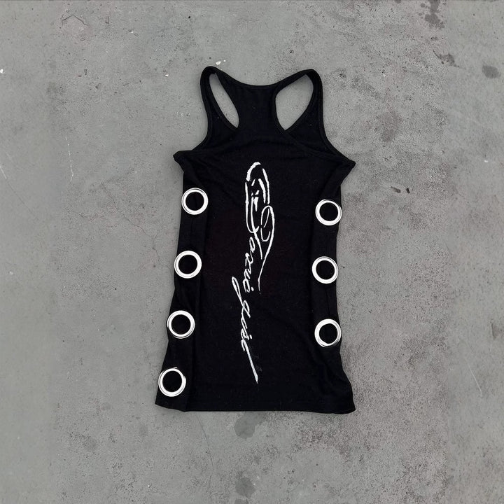 Women Figure-hugging Mini Dress with Metallic Details StylebySassy