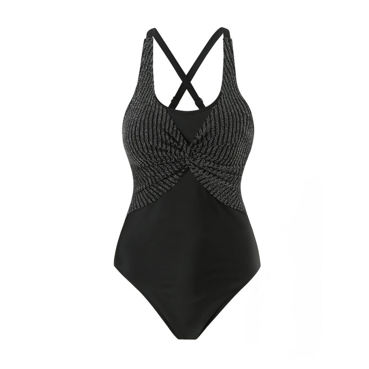 Women's Sporty One-Piece Swimsuit with Stylish Wrap Design StylebySassy