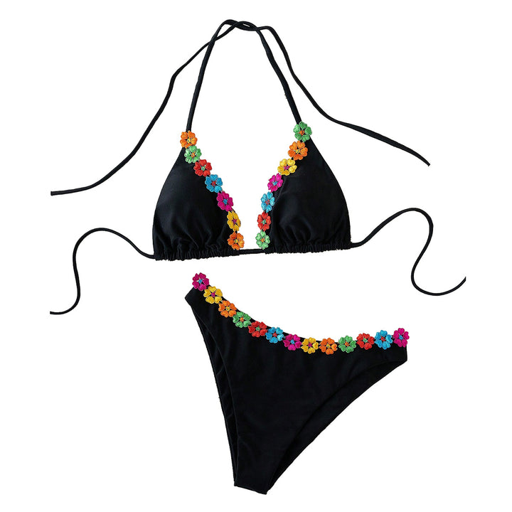 Women's Flower-Embellished Bikinis StylebySassy
