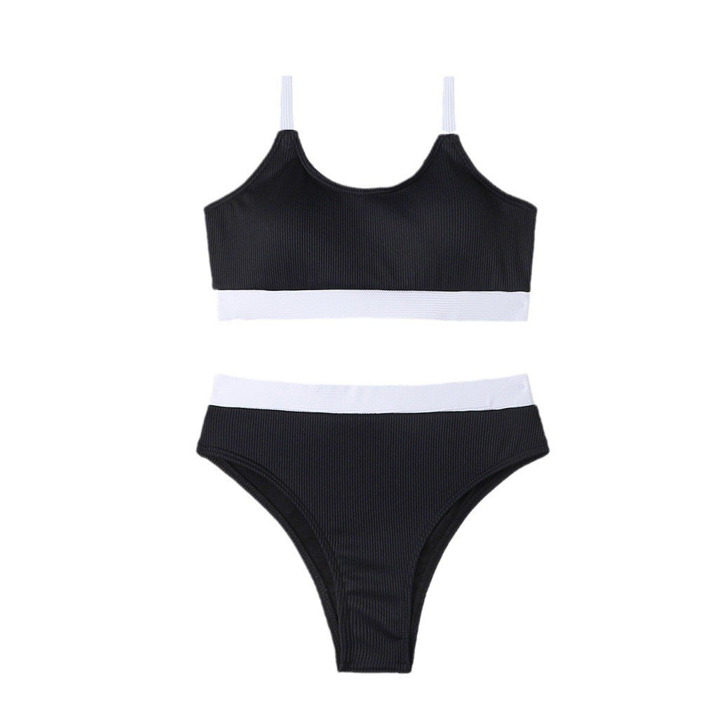 Ladies bikini set with sophisticated ribbed design and adjustable straps StylebySassy