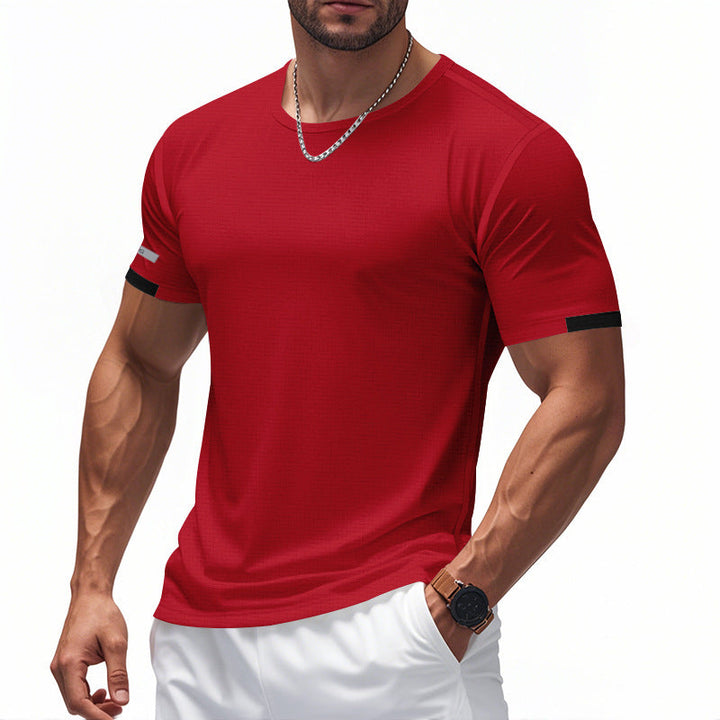 Men's functional T-shirt with breathable design and reflective details StylebySassy