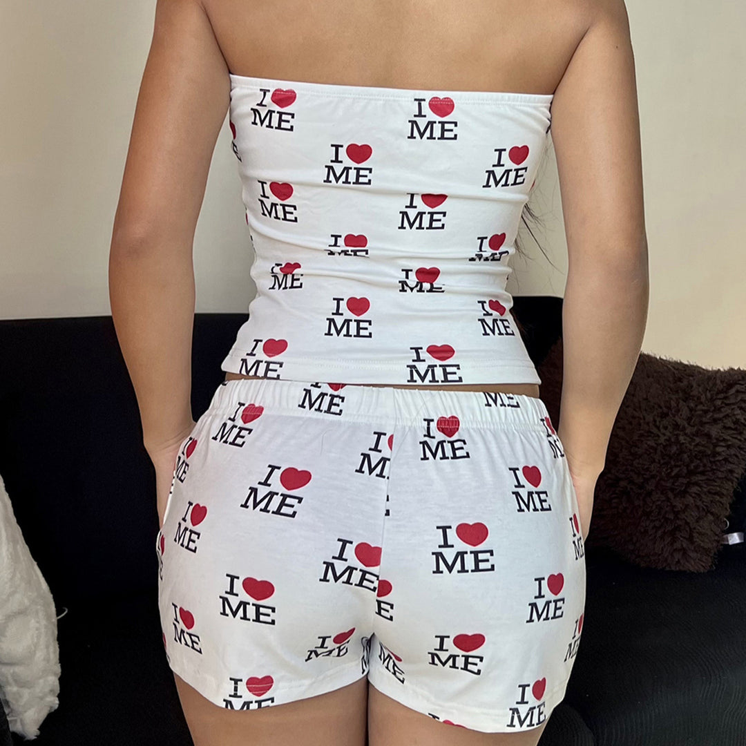 Women's bandeau top with fashionable print StylebySassy