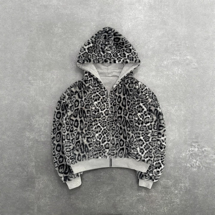 Unisex padded hooded jacket short cut with cross zipper StylebySassy