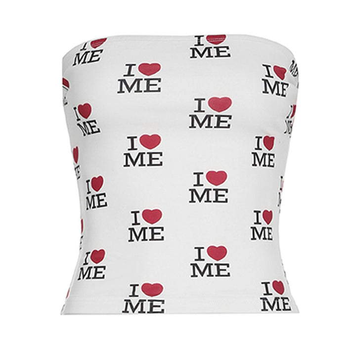 Women's bandeau top with fashionable print StylebySassy