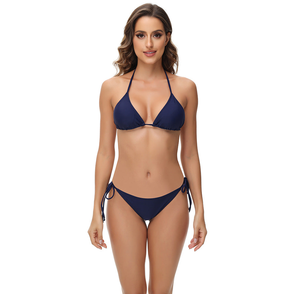 Women Triangle Bikini with Adjustable Straps StylebySassy