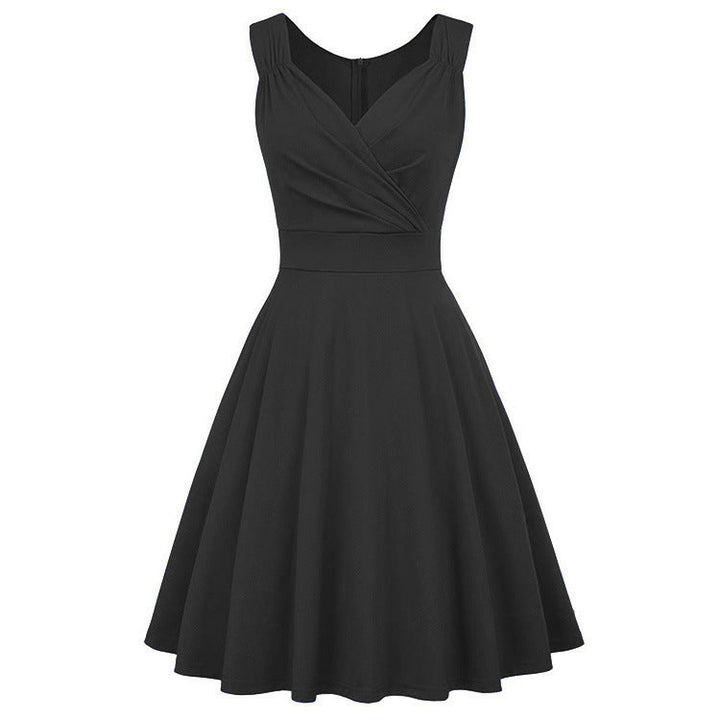Women A-line dress with elegant wrap design and fitted silhouette StylebySassy