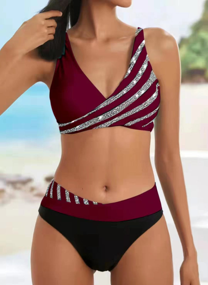 Women Sporty Bikini with fashionable wrap top StylebySassy