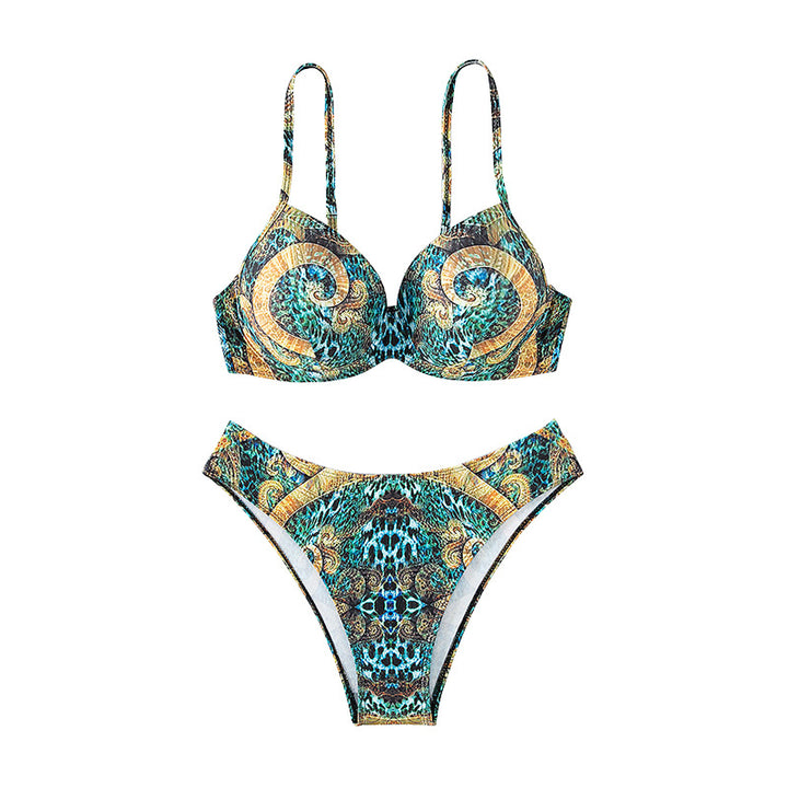 Ladies Designer Bikini with Elegant Animal Print StylebySassy