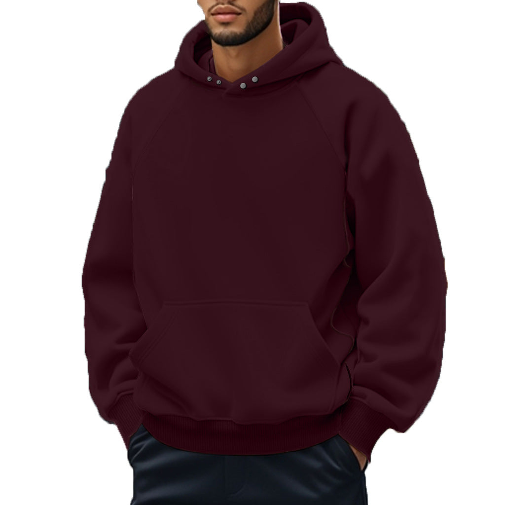 Unisex nan softer cotton fleece hoodie with kangaroo pocket and raglan sleeves StylebySassy