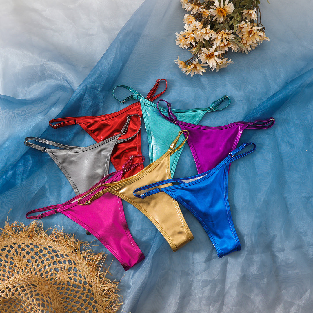 Women's High-Cut Bikini Bottoms with Elegant Design StylebySassy