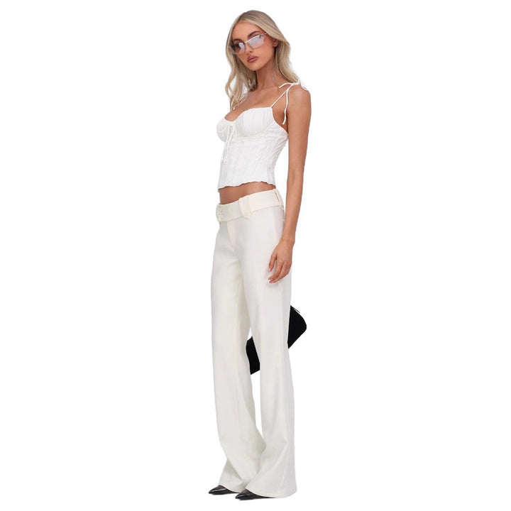 Ladies Refined Crop Top with Ties StylebySassy