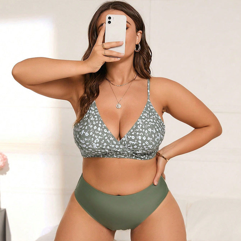 Women's bikini set with modern wrap design and high waist cut StylebySassy