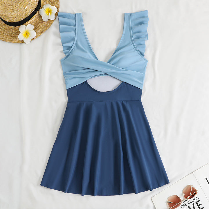 Women’s swimsuit with voluminous ruffle details StylebySassy