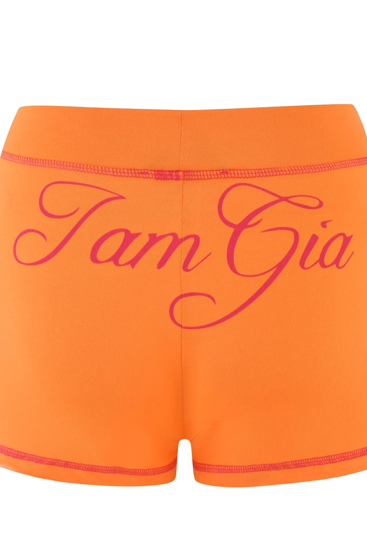 Women's sporty shorts with striking logo StylebySassy
