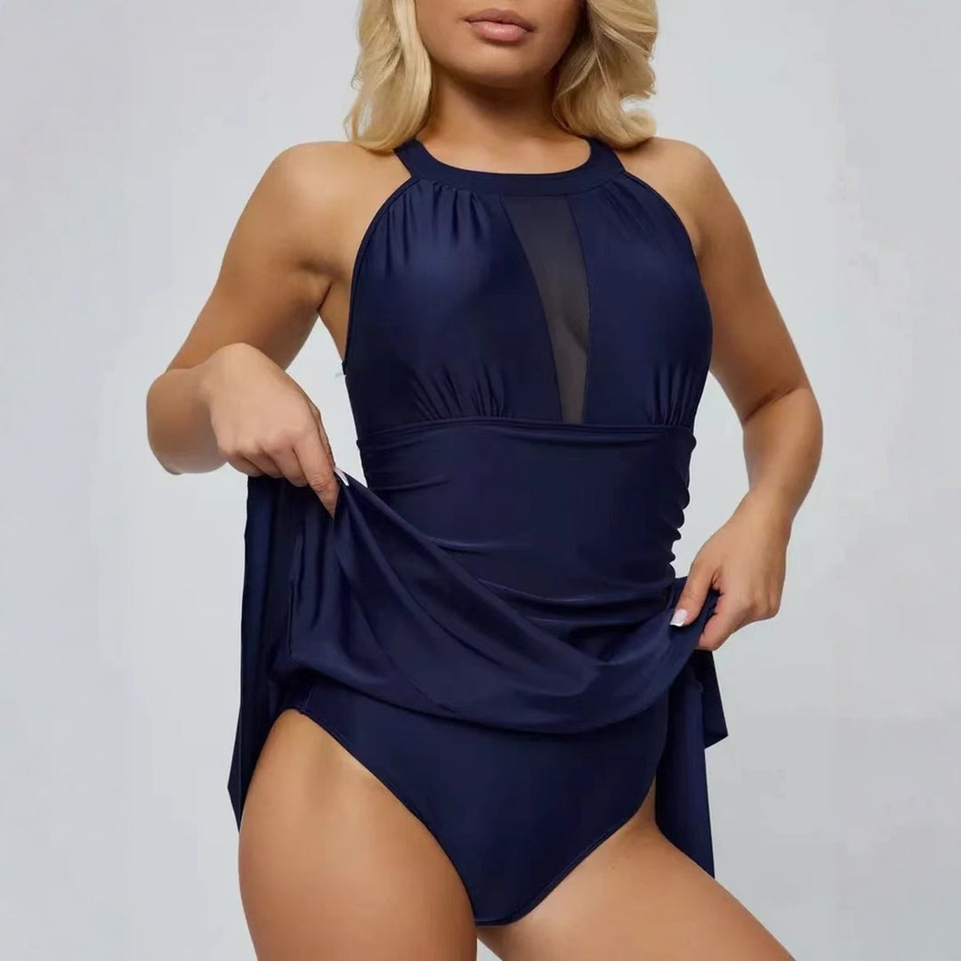 Ladies elegant sports swimsuit with voluminous skirt StylebySassy