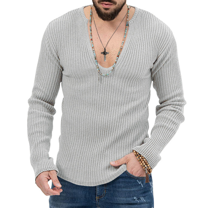 Men's lightweight fleece shirt jacket with snap button placket and side pockets StylebySassy