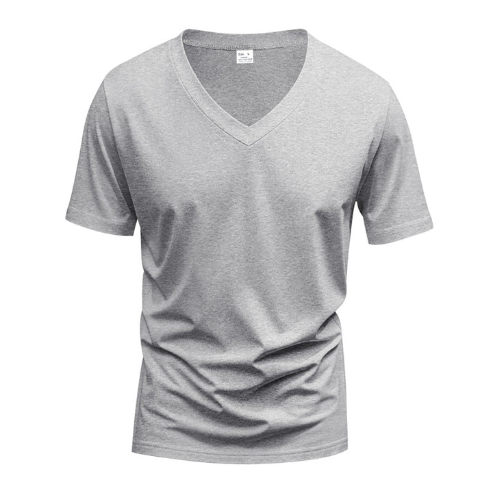 Men's V-neck functional shirt made of lightweight interlock with a fitted cut StylebySassy