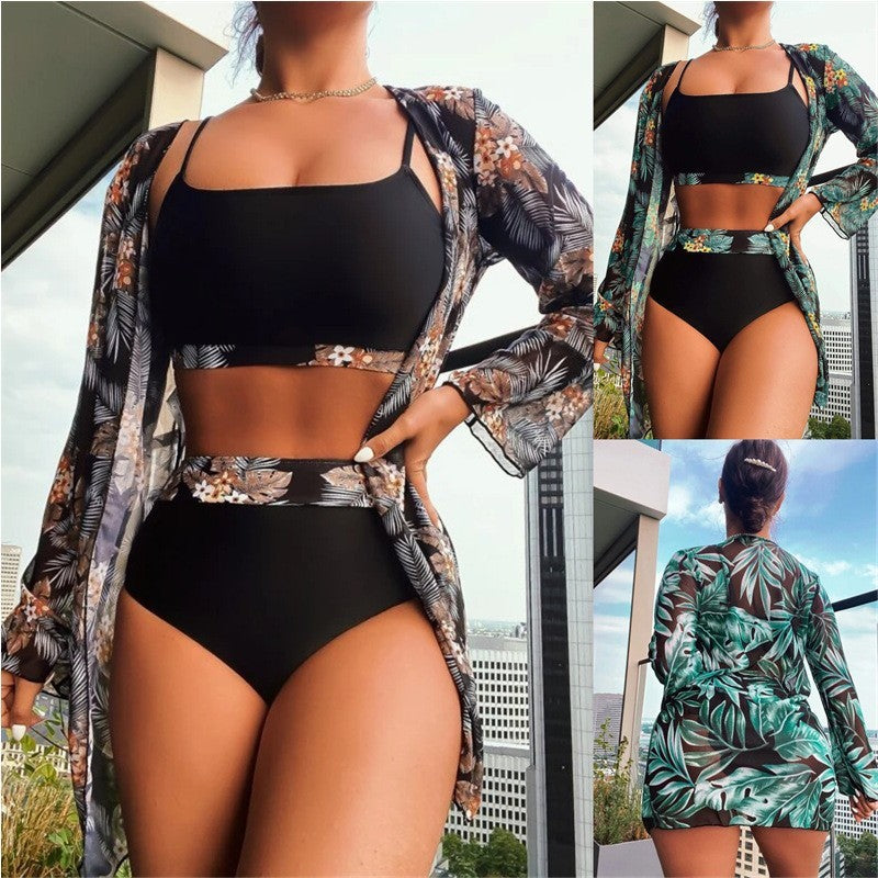 Ladies Refined Bikini Set with Transparent Wrap StylebySassy