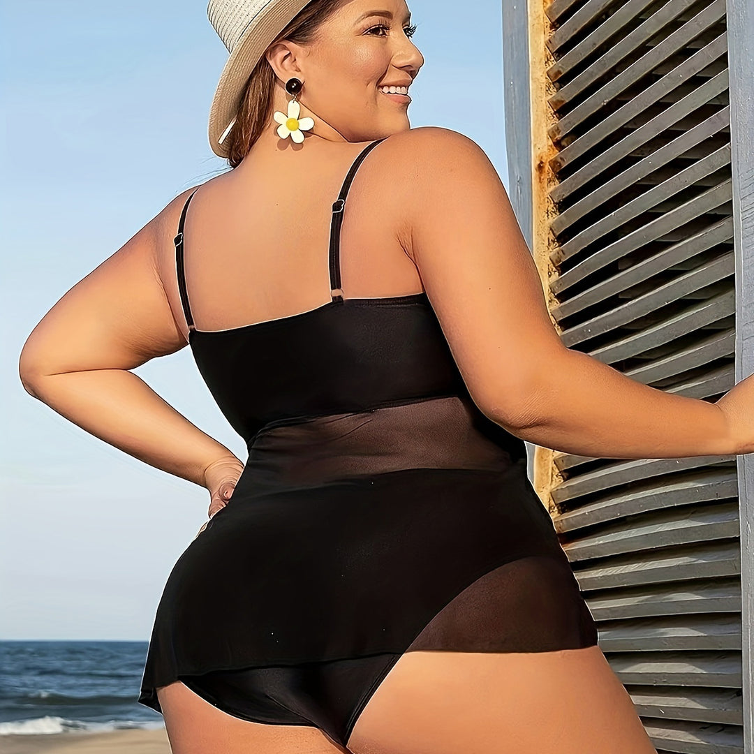 Women's Figure-Hugging Swim Outfit with Alluring Wrap Detail StylebySassy