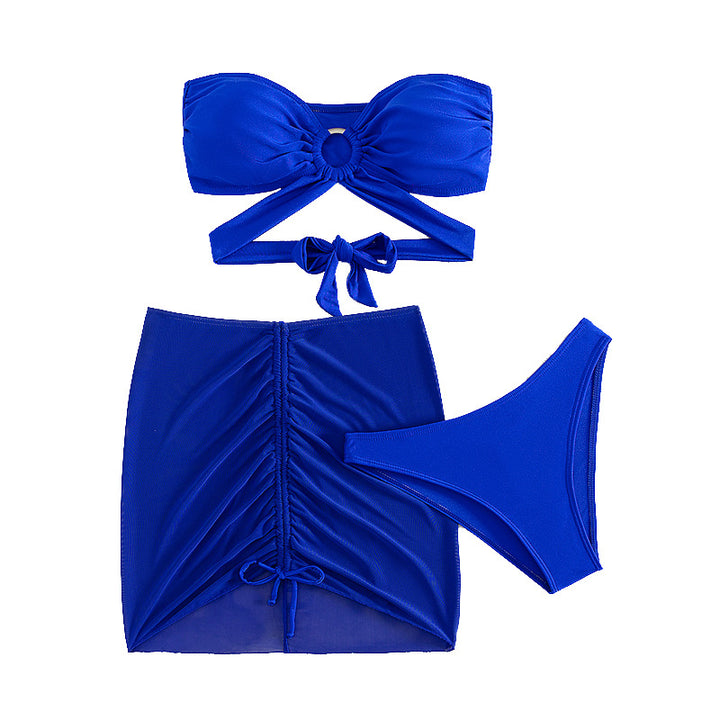 Women's Bandeau Bikini with Playful Wrap Design StylebySassy