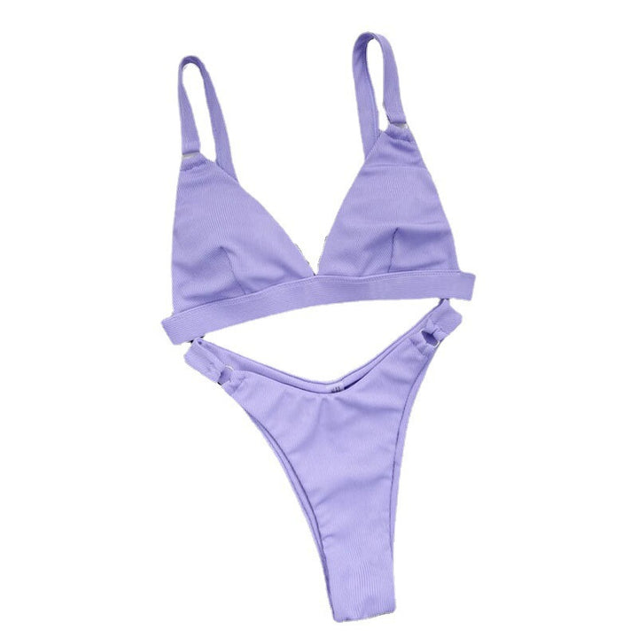Women's Triangle Bikini with Fashionable Accents StylebySassy
