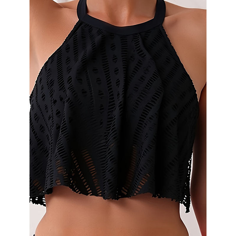 Women's High-Waisted Swimsuit with Stylish Overblouse Cut StylebySassy