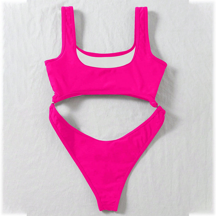 Women’s One-Piece Swimsuit with Innovative Cut-Out Design StylebySassy