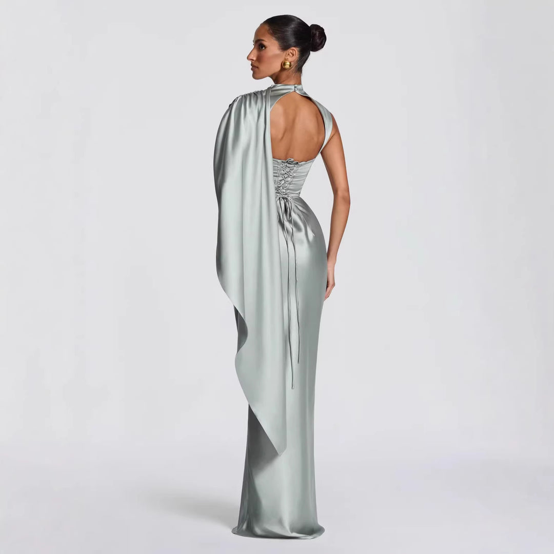 Women Long Sleeve Evening Dress StylebySassy