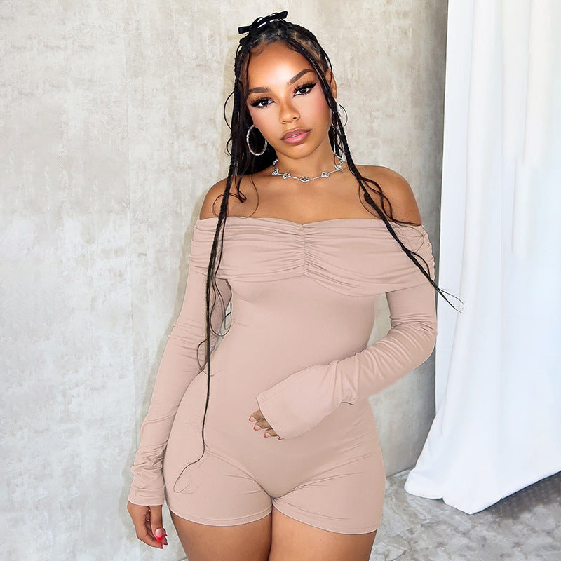 Women Off-Shoulder Bodysuit with Long Sleeves StylebySassy