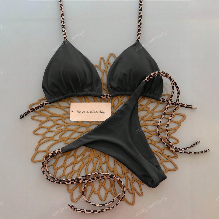 Ladies Triangle Bikini with unique straps StylebySassy