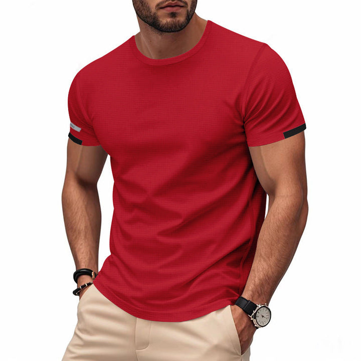 Men's functional T-shirt with breathable design and reflective details StylebySassy