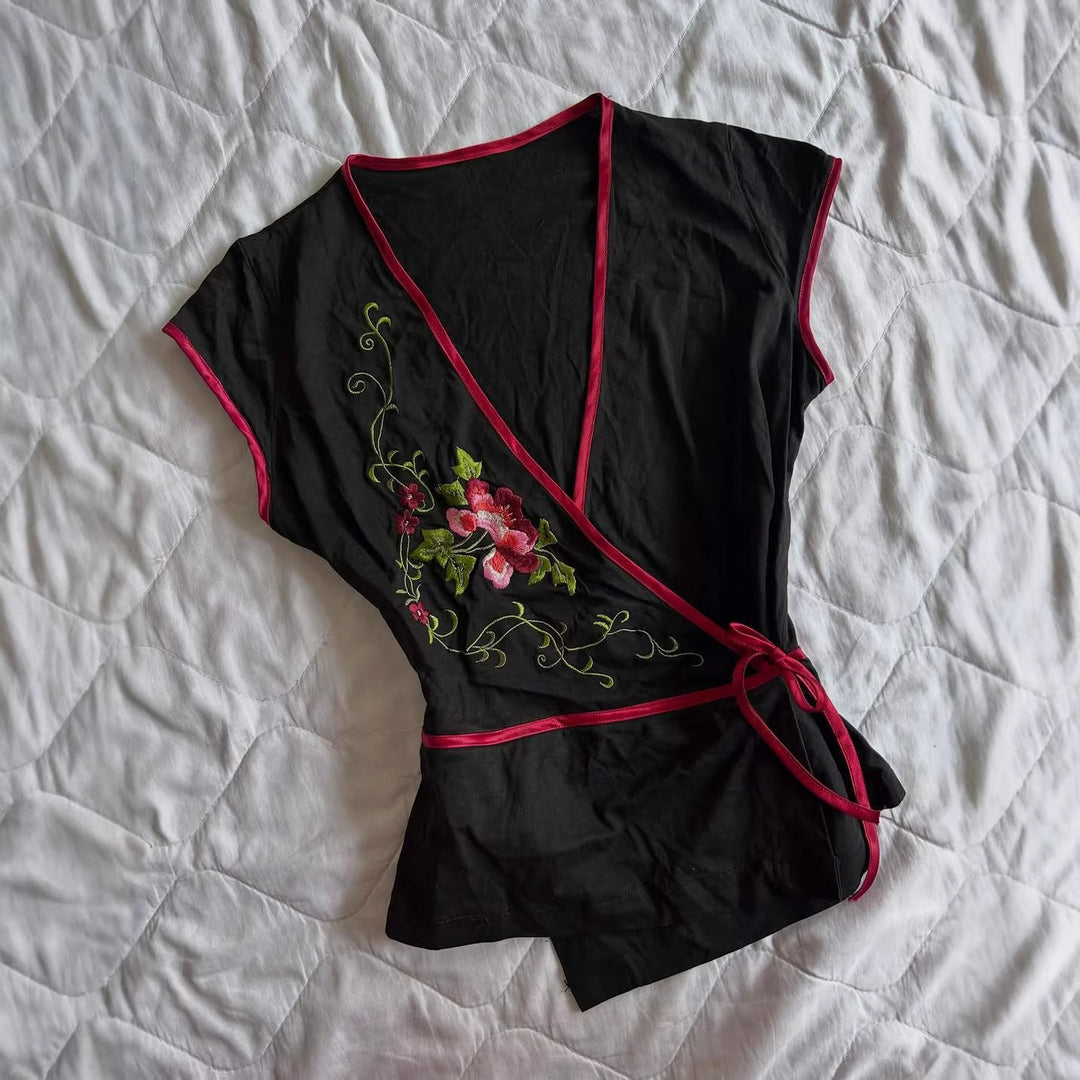Women’s blouse dress with floral embroidery StylebySassy