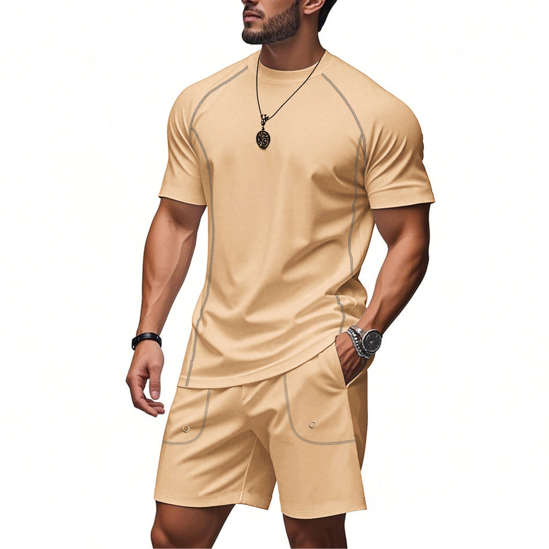 Men's sporty two-piece set made of breathable functional jersey with raglan sleeves StylebySassy